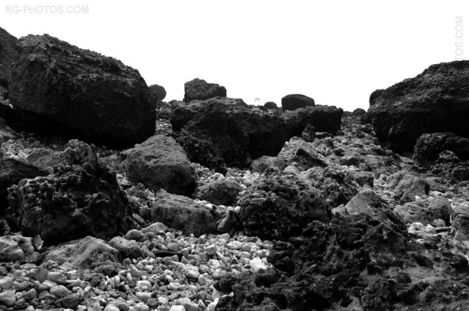Dans les rochers  Villers-sur-Mer